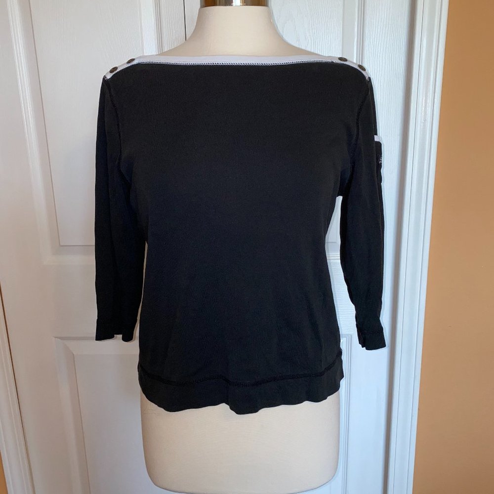 -Lauren Ralph Lauren PL 3/4 sleeve knit top